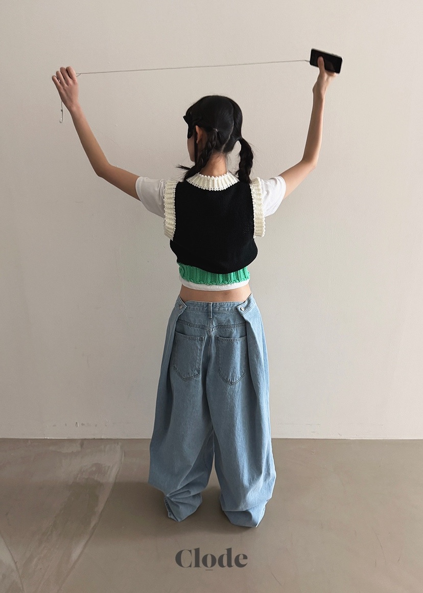 CLODE東大門直郵女裝新品熱賣職業26春季推薦人氣時尚牛仔褲CLODE牛仔褲