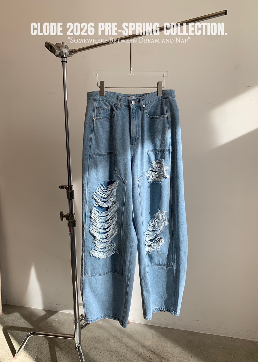 CLODE東大門直郵女裝新品熱賣職業26春季推薦人氣時尚牛仔褲CLODE牛仔褲圖色1