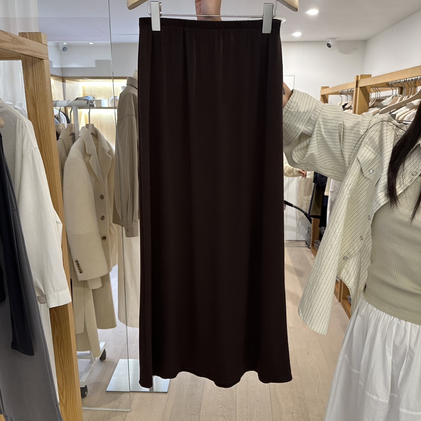 ROUNDER韓國代購女士新款職業推薦26春季熱賣休閑時尚長裙ROUNDER長裙圖色2棕