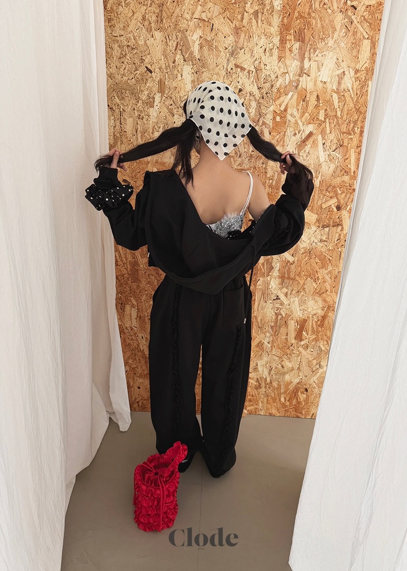 CLODE東大門實拍女士新款時尚人氣職業熱賣推薦夾克荷葉邊CLODE夾克