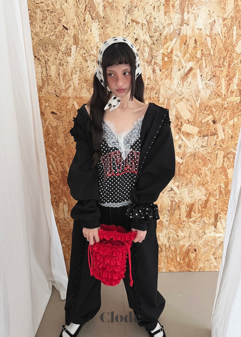 CLODE東大門實拍女士新款時尚人氣職業熱賣推薦夾克荷葉邊CLODE夾克圖色3