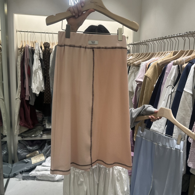 BERTHA東大門代購女士新品時尚26春季人氣推薦休閑熱賣長裙BERTHA長裙圖色2