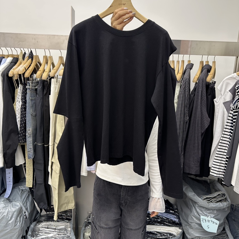 SPECIAL東大門直郵女士新款職業休閑26春季時尚熱賣長袖T恤SPECIAL長袖T恤圖色3