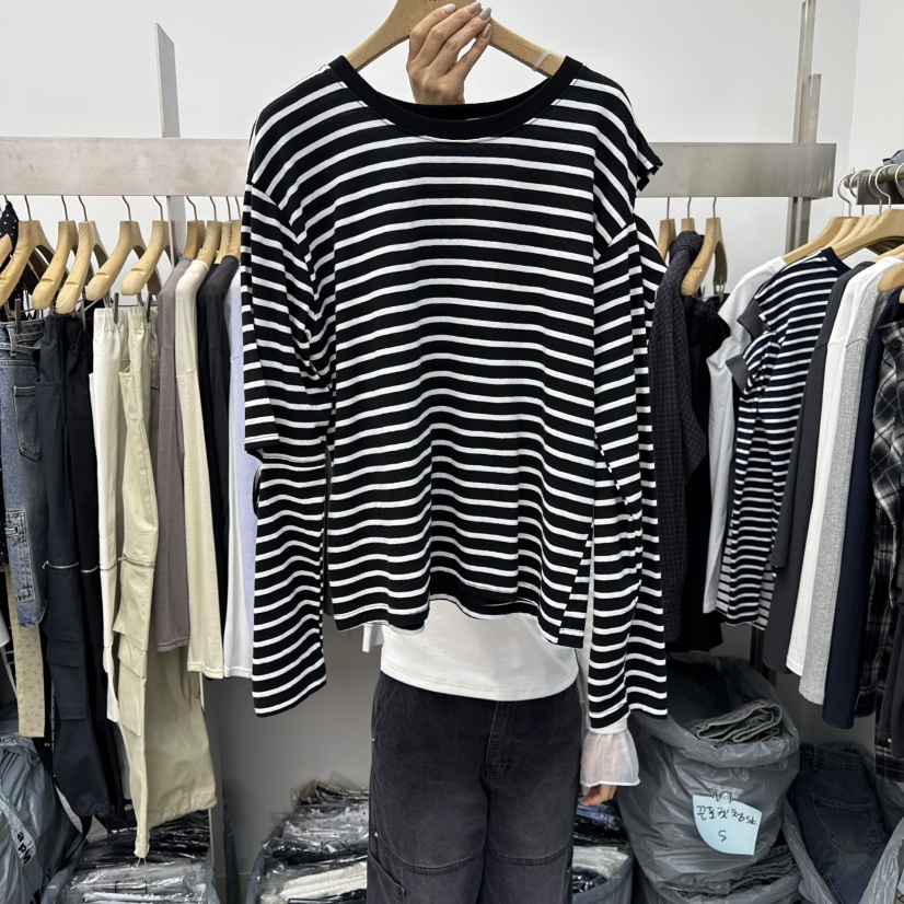 SPECIAL東大門直郵女士新款職業休閑26春季時尚熱賣長袖T恤SPECIAL長袖T恤圖色5黑色