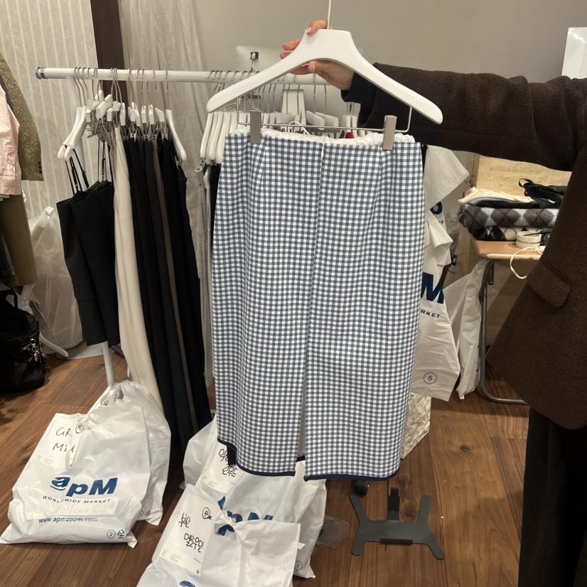 UNDERSTANDING東大門直郵女裝新款推薦人氣半身裙中短裙格紋UNDERSTANDING半身裙/中短裙