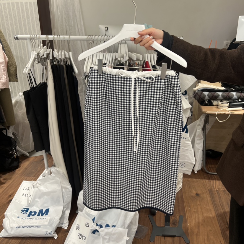 UNDERSTANDING東大門直郵女裝新款推薦人氣半身裙中短裙格紋UNDERSTANDING半身裙/中短裙圖色2