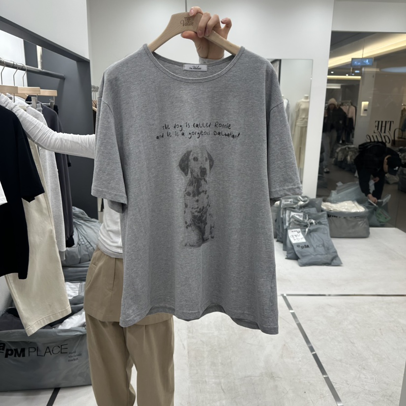 THE VALUE東大門實拍女裝新品推薦休閑職業熱賣時尚26春季T恤THE VALUET恤圖色2