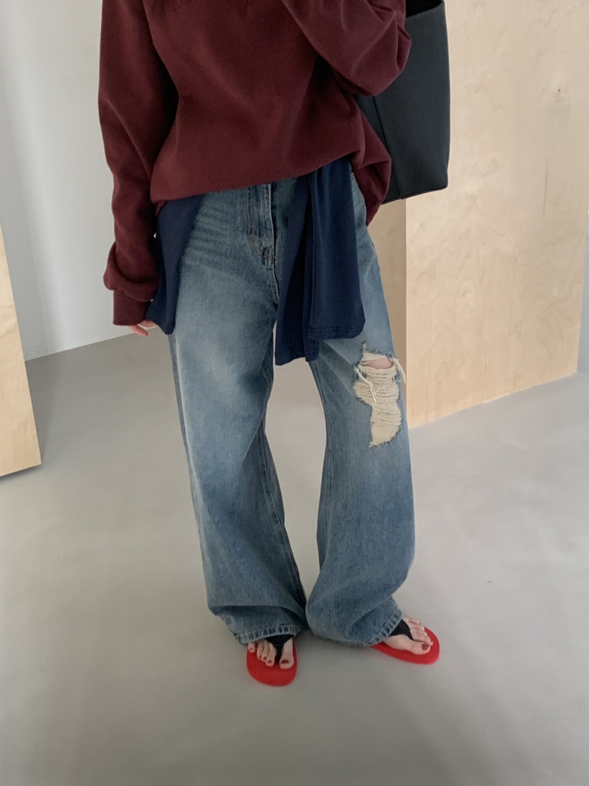 TRUE韓國代購女士新款休閑職業26春季熱賣人氣推薦牛仔褲TRUE牛仔褲