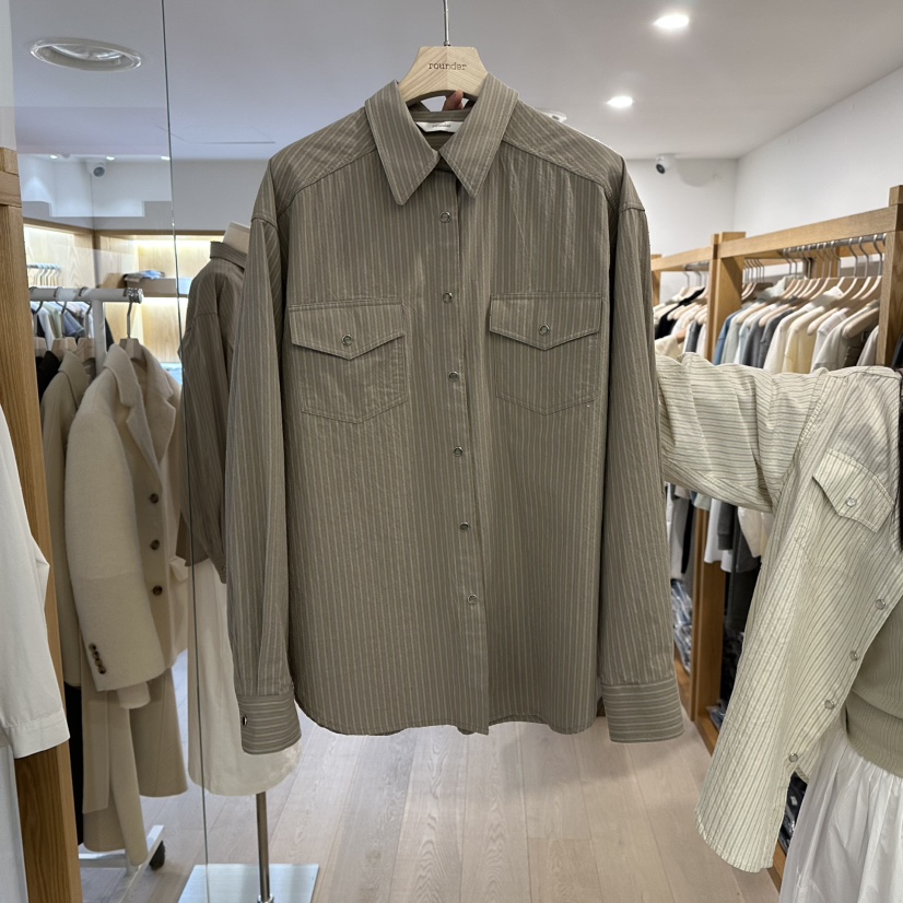 ROUNDER東大門實拍女裝新品推薦26春季休閑職業襯衫蕾絲衫ROUNDER襯衫/蕾絲衫圖色2