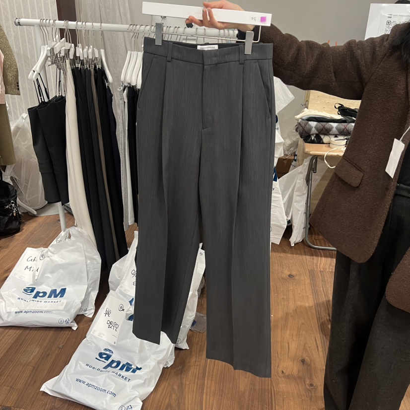 UNDERSTANDING東大門實拍女士新款時尚人氣職業休閑褲天絲UNDERSTANDING休閑褲圖色3