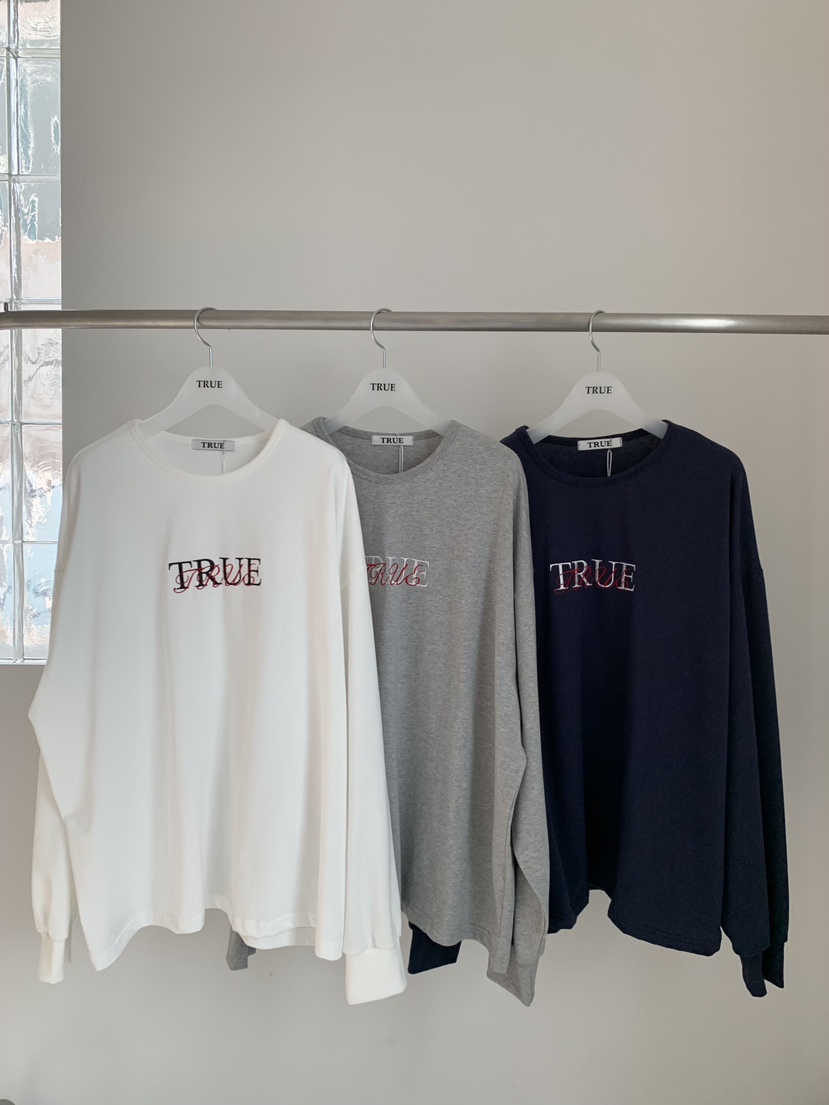 TRUE韓國代購女裝新款人氣熱賣26春季推薦休閑職業長袖T恤TRUE長袖T恤