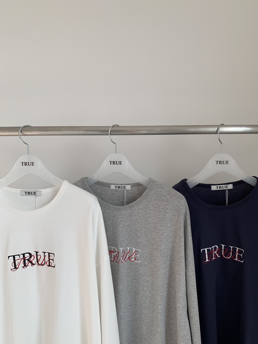 TRUE韓國代購女裝新款人氣熱賣26春季推薦休閑職業長袖T恤TRUE長袖T恤