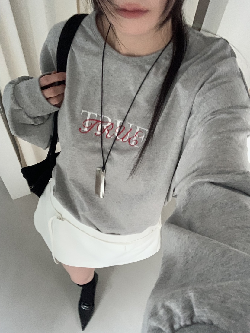 TRUE韓國代購女裝新款人氣熱賣26春季推薦休閑職業長袖T恤TRUE長袖T恤