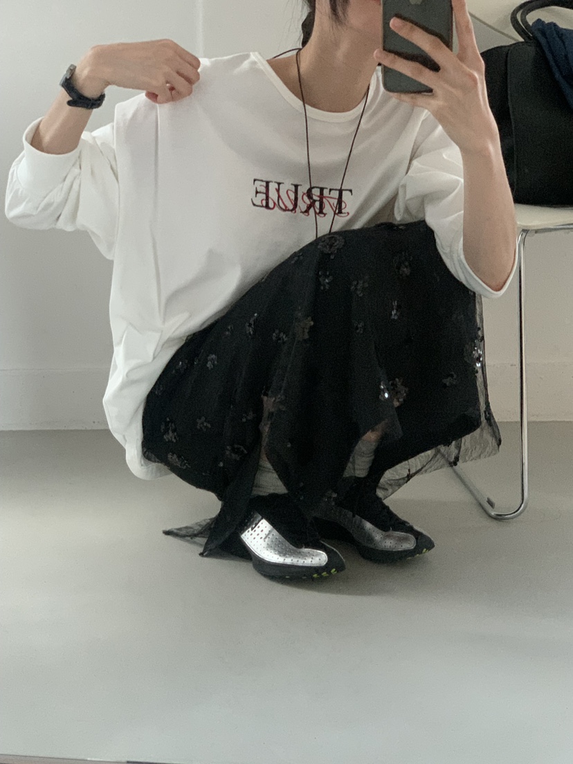 TRUE韓國代購女裝新款人氣熱賣26春季推薦休閑職業長袖T恤TRUE長袖T恤