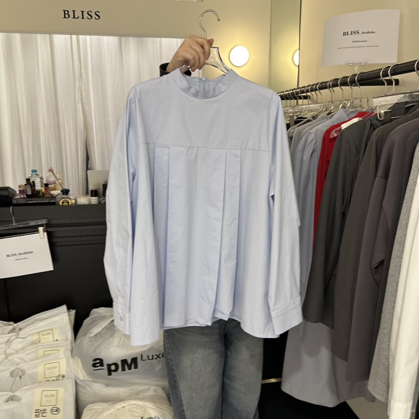 BLISS東大門直郵女士新款職業熱賣26春季時尚推薦襯衫蕾絲衫BLISS襯衫/蕾絲衫圖色1