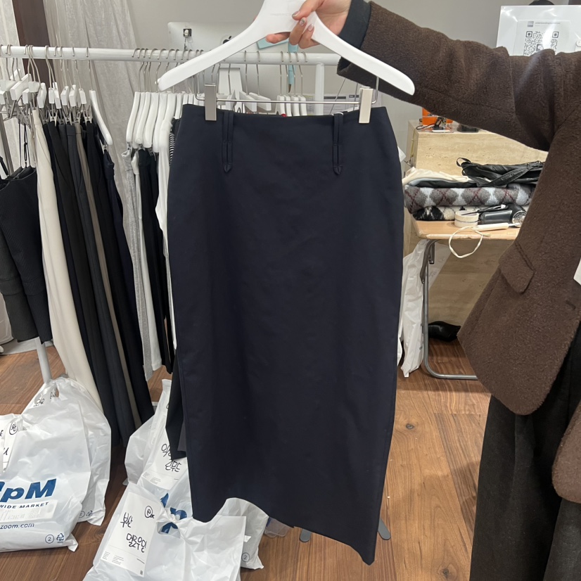 UNDERSTANDING韓國代購女裝新款26春季半身裙中短裙羊毛絲綢腰帶UNDERSTANDING半身裙/中短裙圖色1