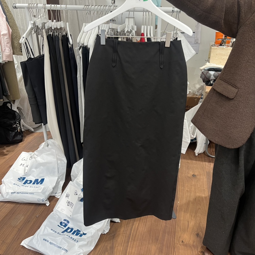 UNDERSTANDING韓國代購女裝新款26春季半身裙中短裙羊毛絲綢腰帶UNDERSTANDING半身裙/中短裙圖色2