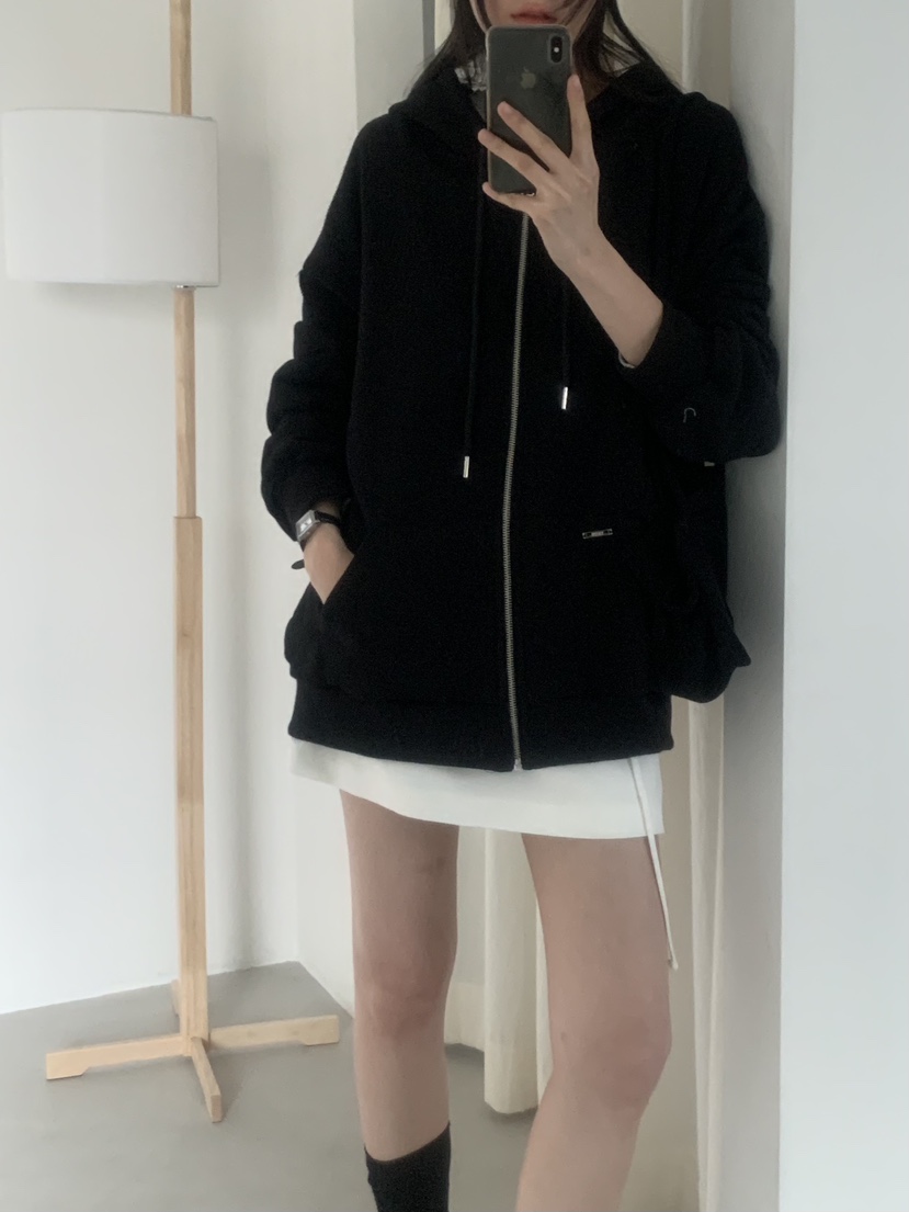 TRUE東大門代購女裝新款人氣26春季熱賣推薦職業衛衣拉鏈TRUE衛衣