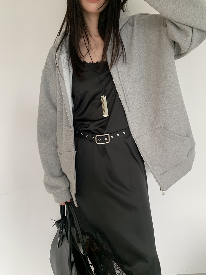 TRUE東大門代購女裝新款人氣26春季熱賣推薦職業衛衣拉鏈TRUE衛衣