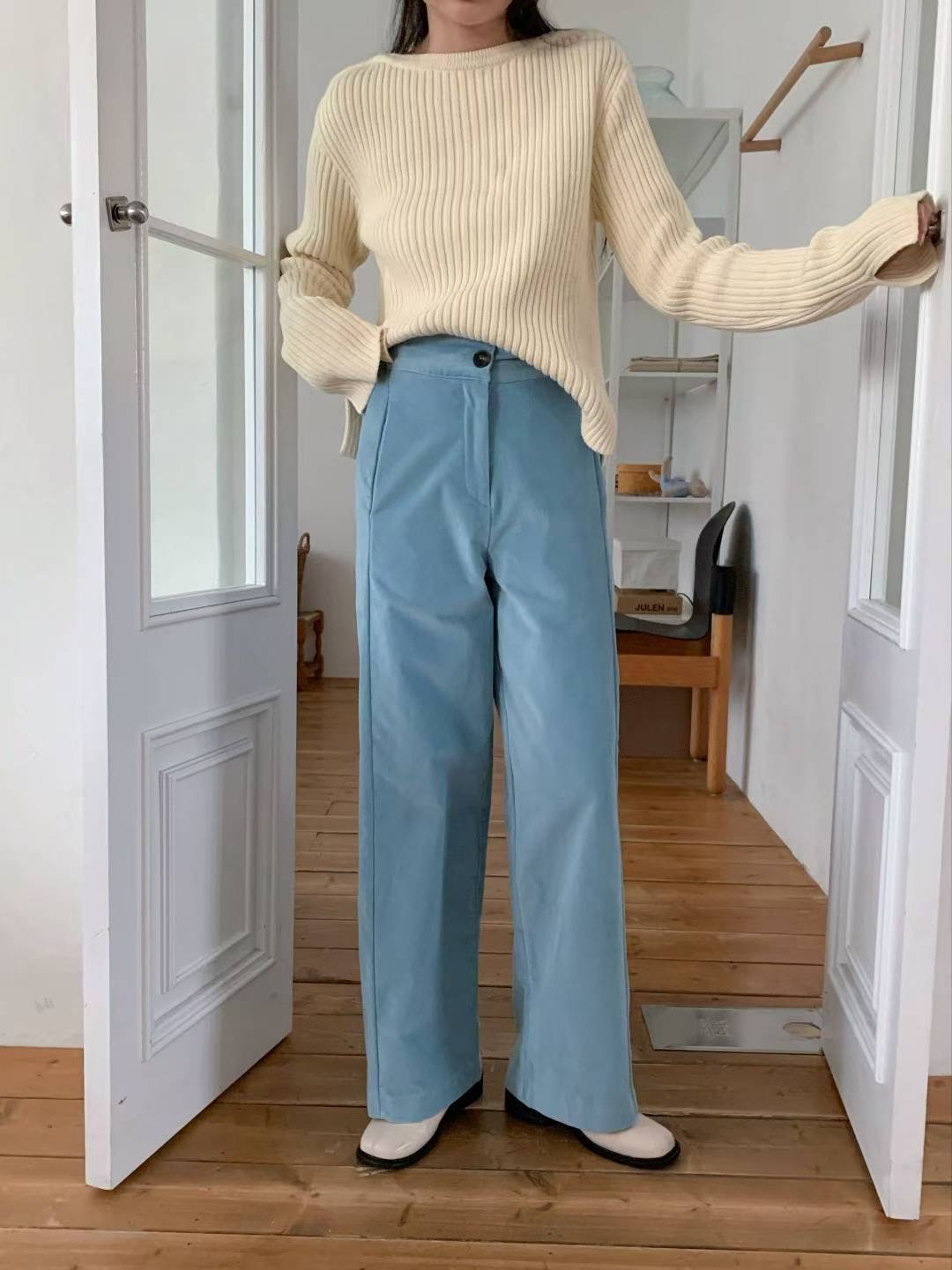 RICCO東大門直郵女士新品職業休閑推薦26春夏真品人氣牛仔褲RICCO牛仔褲