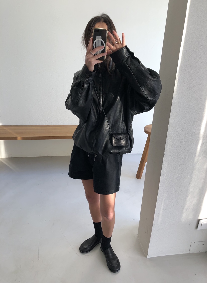 ROMANTICIZE東大門代購女士新品時尚推薦人氣夾克皮革拉鏈ROMANTICIZE夾克