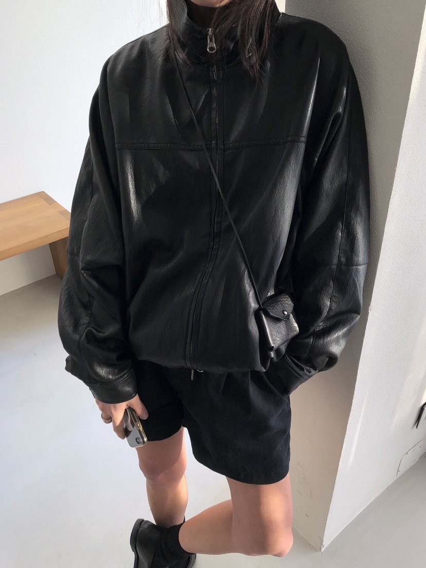 ROMANTICIZE東大門代購女士新品時尚推薦人氣夾克皮革拉鏈ROMANTICIZE夾克