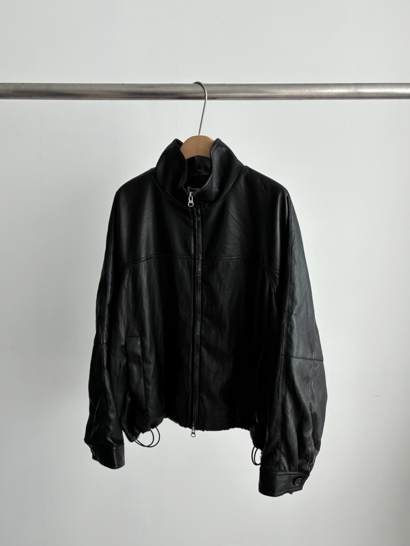 ROMANTICIZE東大門代購女士新品時尚推薦人氣夾克皮革拉鏈ROMANTICIZE夾克圖色1