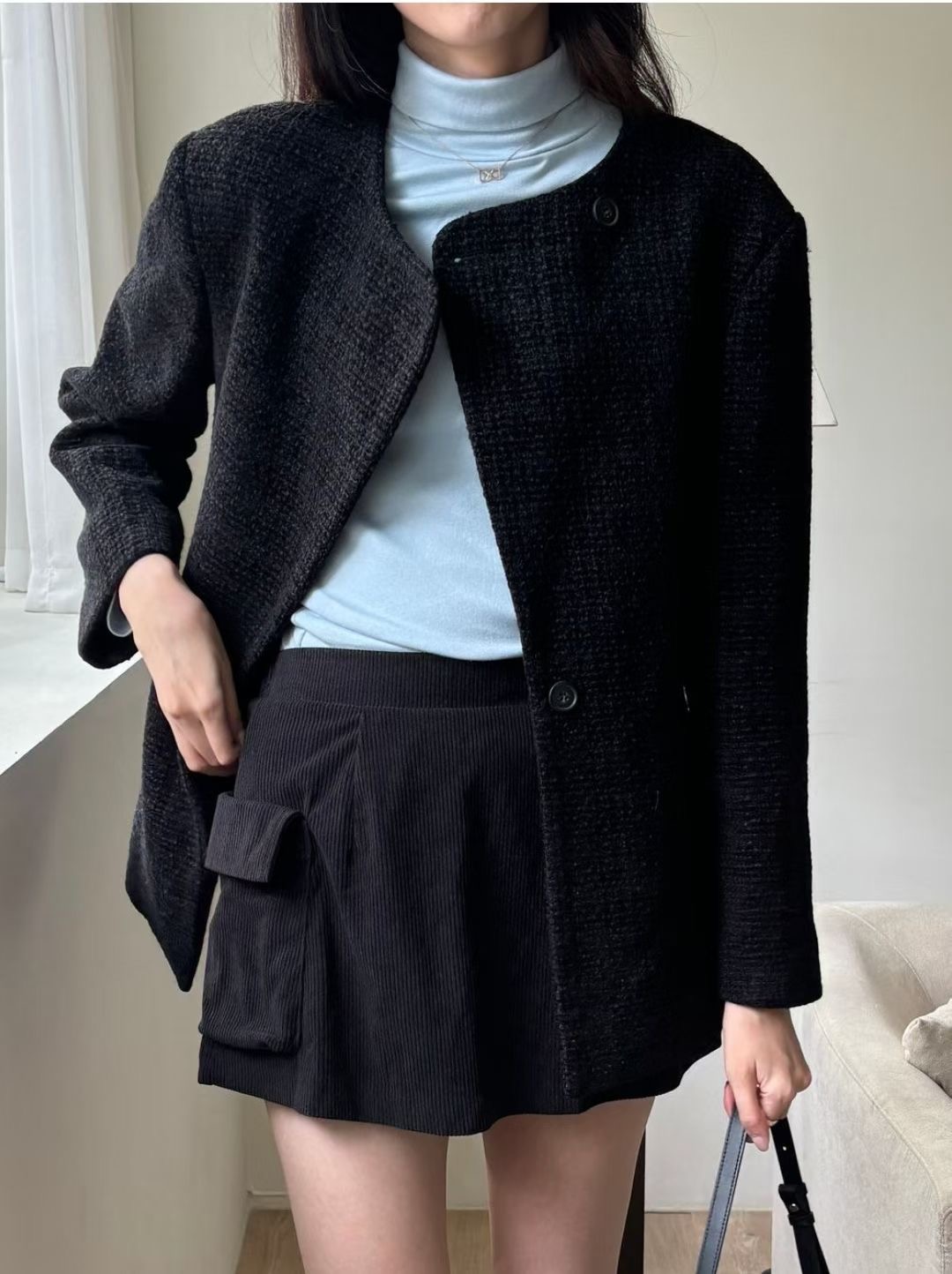 RICCO東大門實拍女裝新品真品職業26春夏時尚熱賣推薦夾克RICCO夾克圖色2