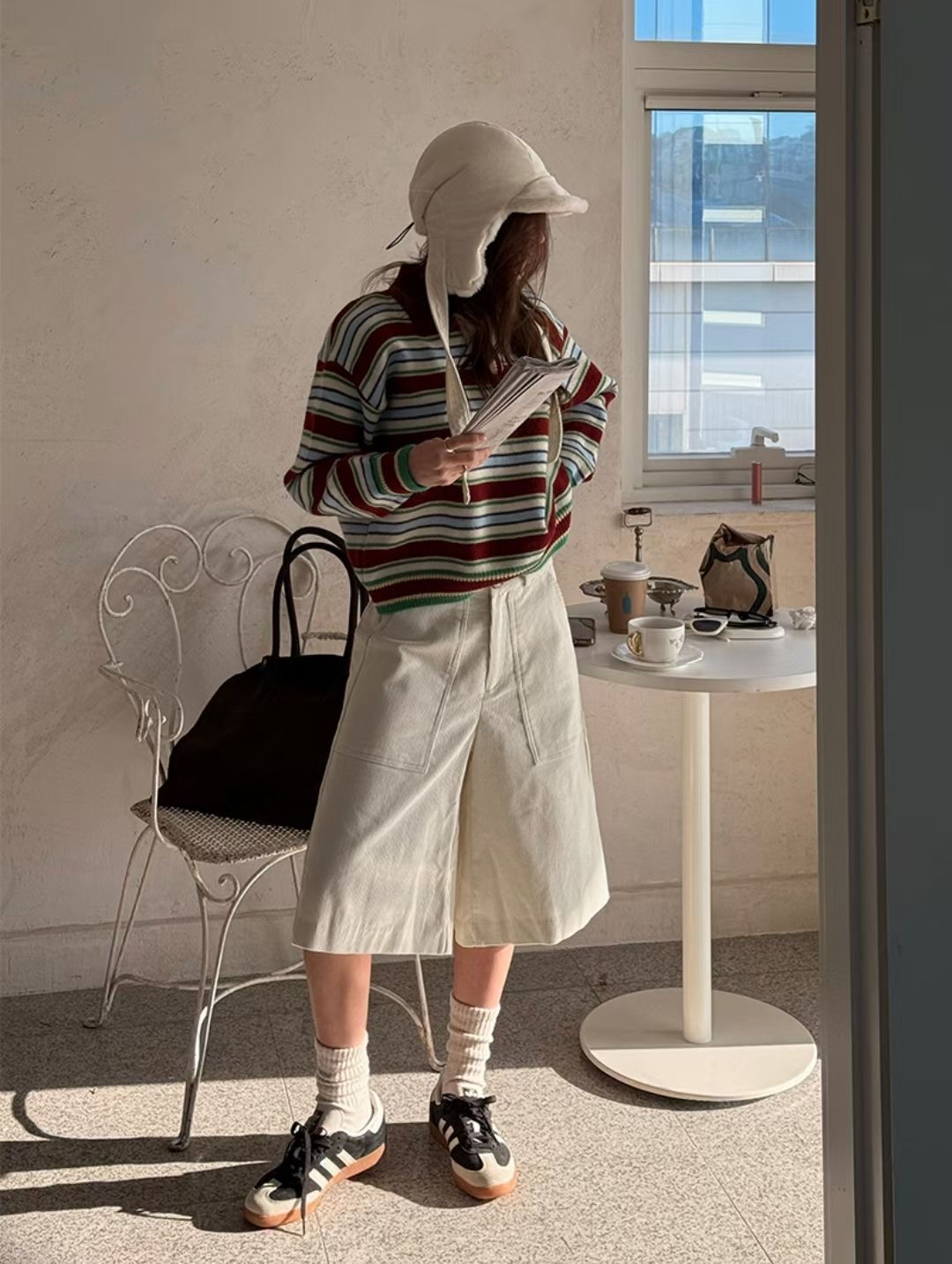 RICCO東大門代購女士新品職業真品26春夏人氣休閑短褲口袋RICCO短褲圖色2