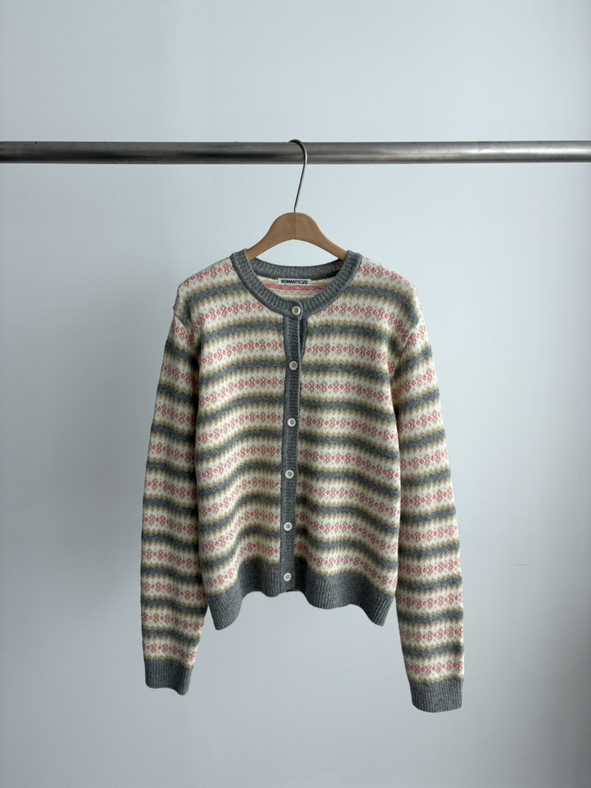 ROMANTICIZE東大門直郵女士新款人氣休閑熱賣時尚針織衫開衫ROMANTICIZE針織衫圖色2