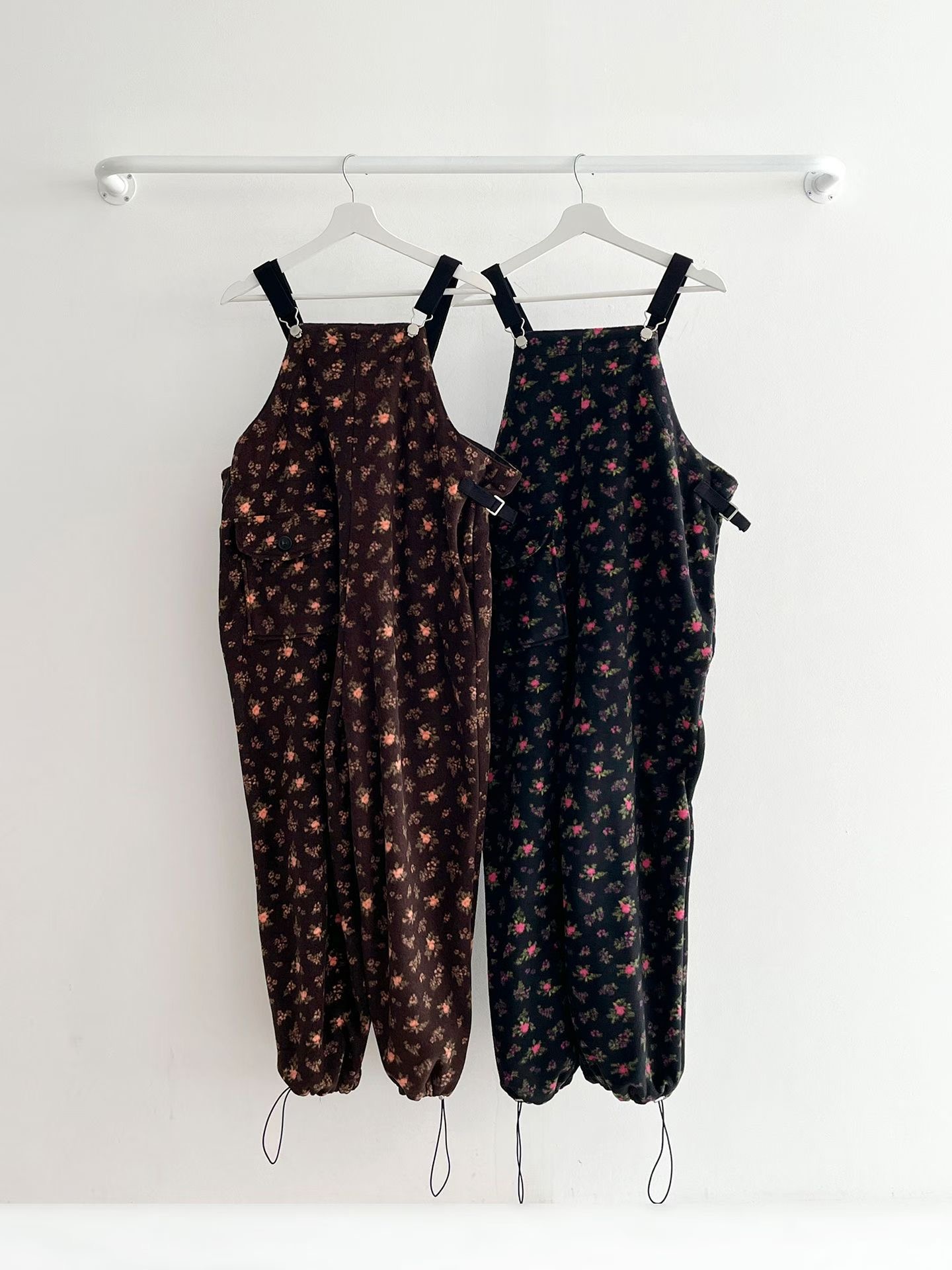 RICCO韓國代購女士新品職業時尚熱賣休閑26春夏背帶褲抓絨RICCO背帶褲