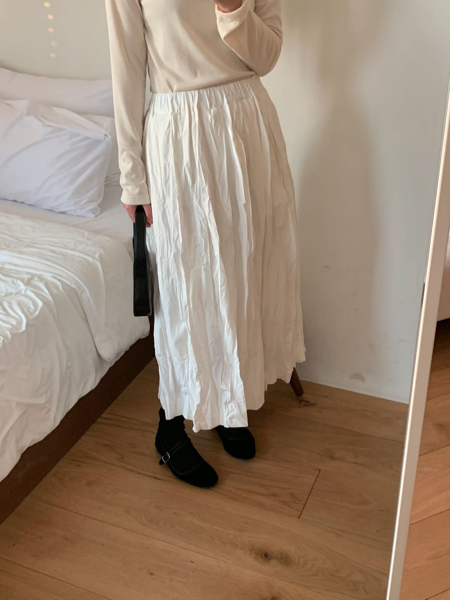 RICCO東大門直郵女裝新款休閑人氣推薦26春夏熱賣長裙褶皺RICCO長裙