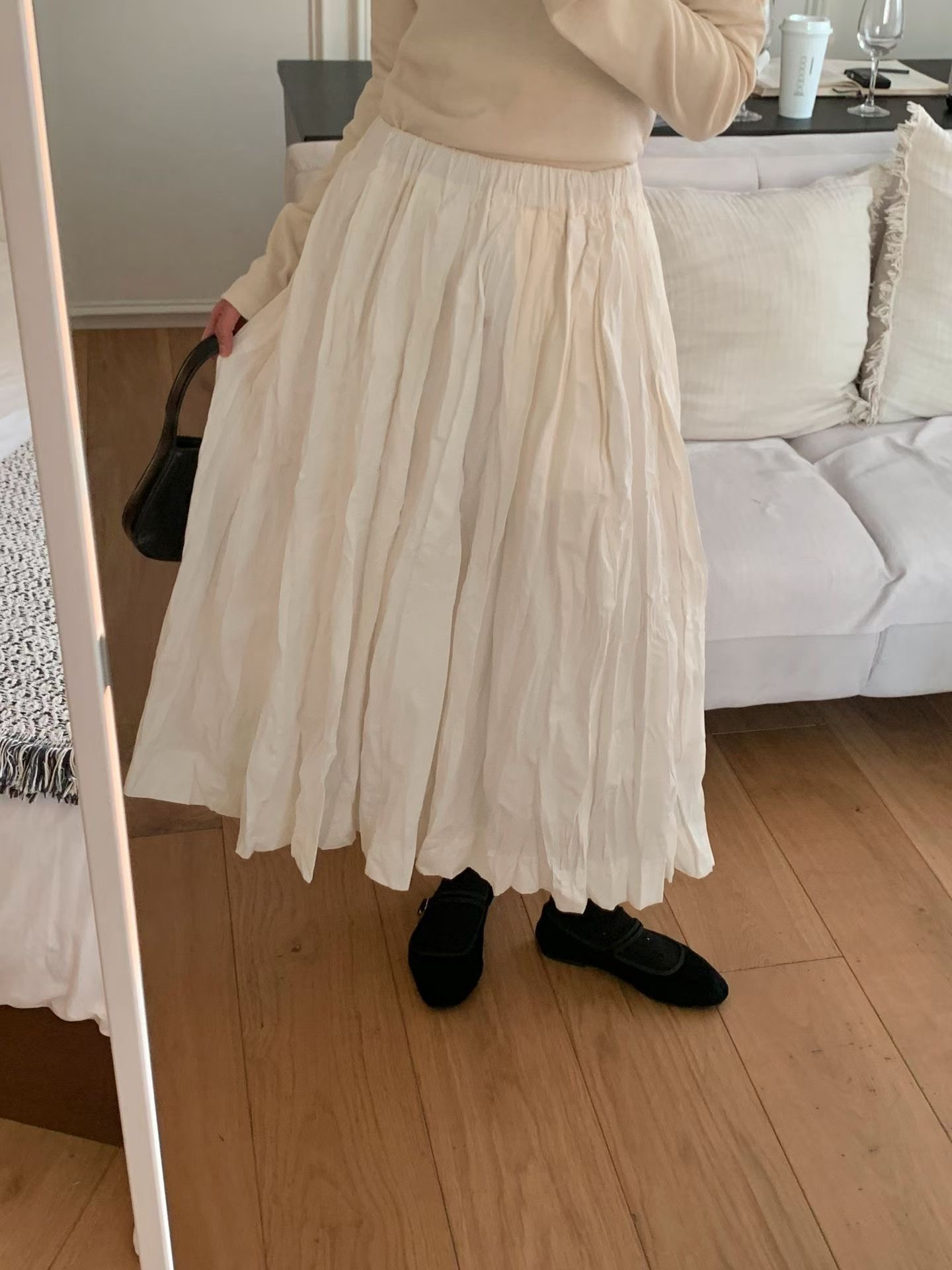 RICCO東大門直郵女裝新款休閑人氣推薦26春夏熱賣長裙褶皺RICCO長裙圖色1