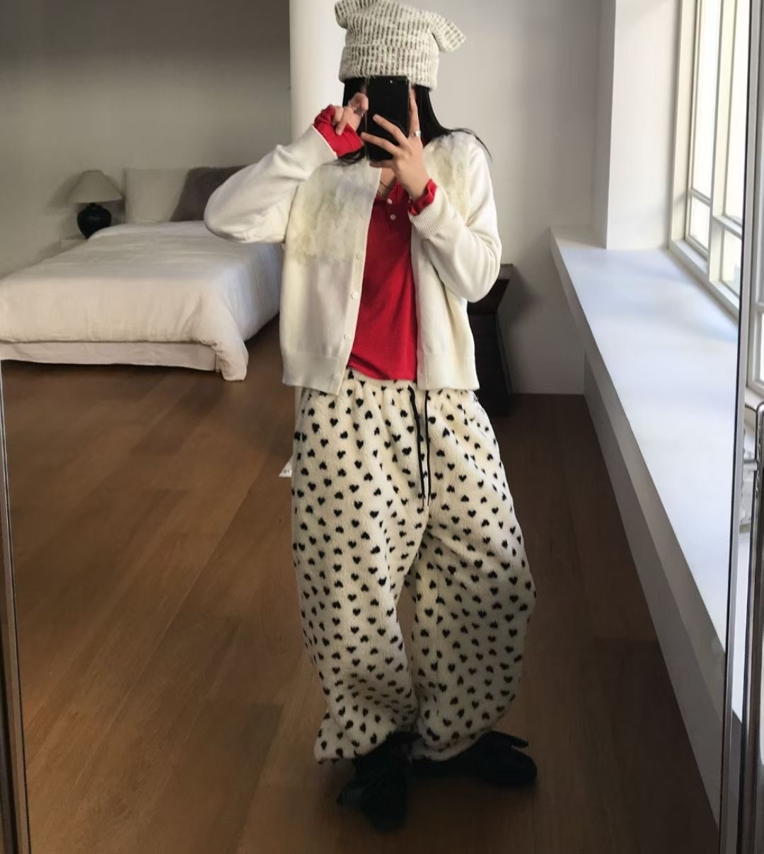 RICCO韓國代購女士新品人氣真品26春夏推薦長袖T恤羊毛紐扣RICCO長袖T恤