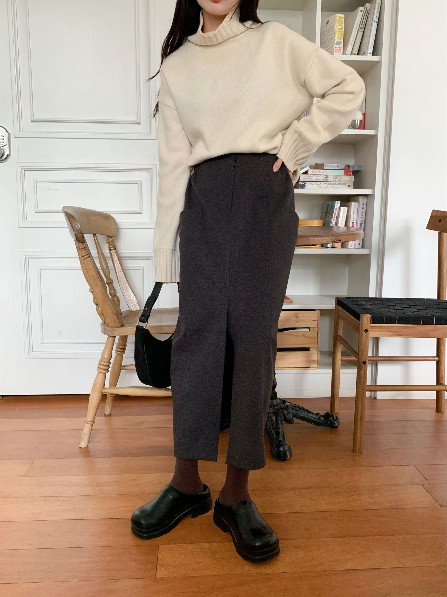 RICCO東大門實拍女士新品26春夏推薦休閑熱賣真品長裙口袋RICCO長裙