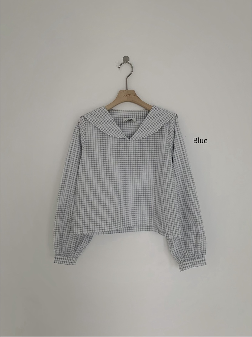 JUEDE韓國直郵女士新款時尚襯衫蕾絲衫JUEDE襯衫/蕾絲衫圖色1