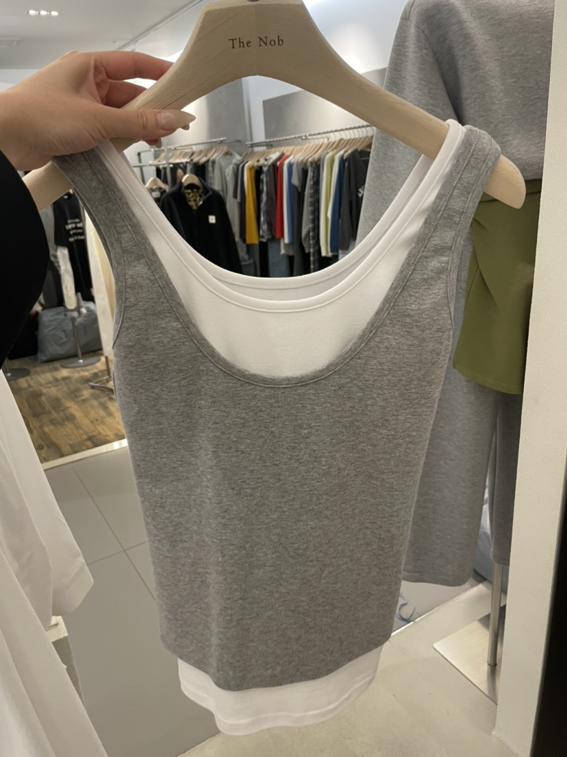 NOB韓國直郵女士新品休閑時尚推薦職業人氣26春夏吊帶背心NOB吊帶/背心圖色2