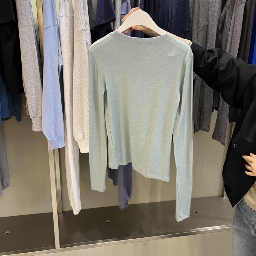 FAVE/FAVOURITE東大門實拍女士新品人氣26春夏長袖T恤天絲FAVE/FAVOURITE長袖T恤