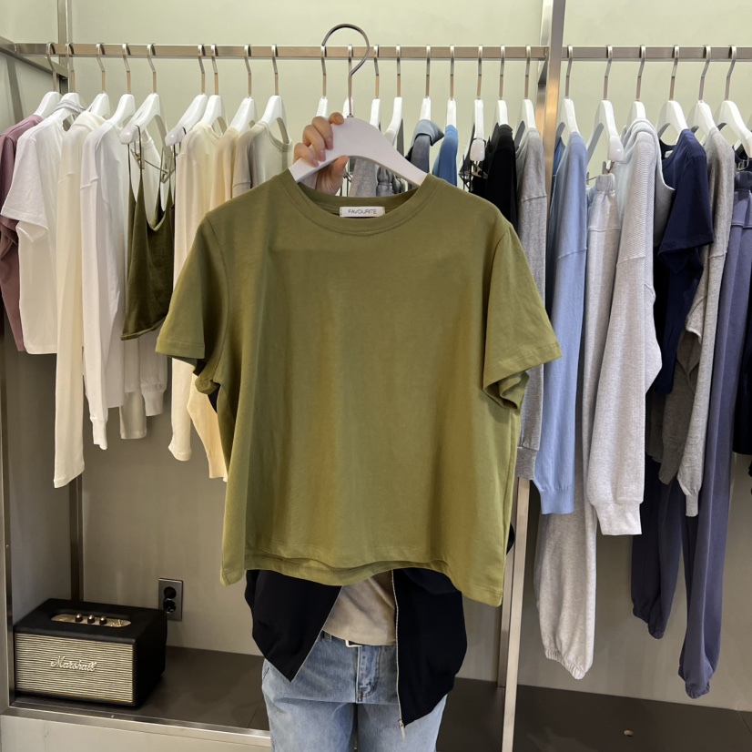 FAVE/FAVOURITE東大門實拍女裝新款真品職業時尚人氣T恤FAVE/FAVOURITET恤圖色3