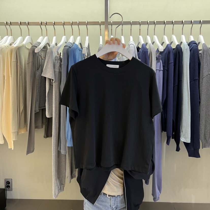 FAVE/FAVOURITE東大門實拍女裝新款真品職業時尚人氣T恤FAVE/FAVOURITET恤圖色5