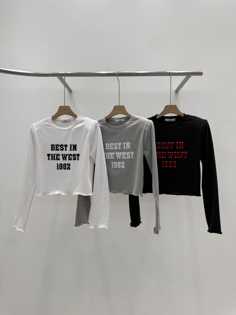 PLUM-Q/IFYOUSAYSO東大門實拍女士新品推薦人氣長袖T恤PLUM-Q/IFYOUSAYSO長袖T恤