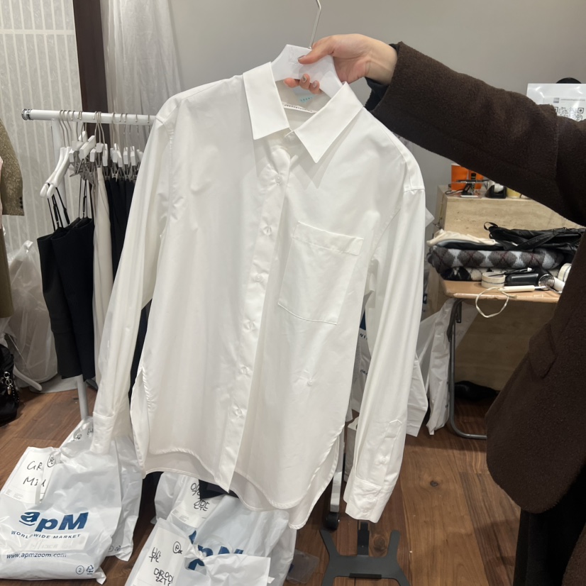 UNDERSTANDING東大門實拍女裝新款人氣休閑襯衫蕾絲衫棉質UNDERSTANDING襯衫/蕾絲衫圖色1