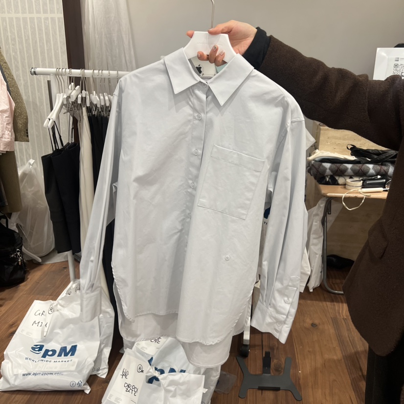 UNDERSTANDING東大門實拍女裝新款人氣休閑襯衫蕾絲衫棉質UNDERSTANDING襯衫/蕾絲衫圖色3