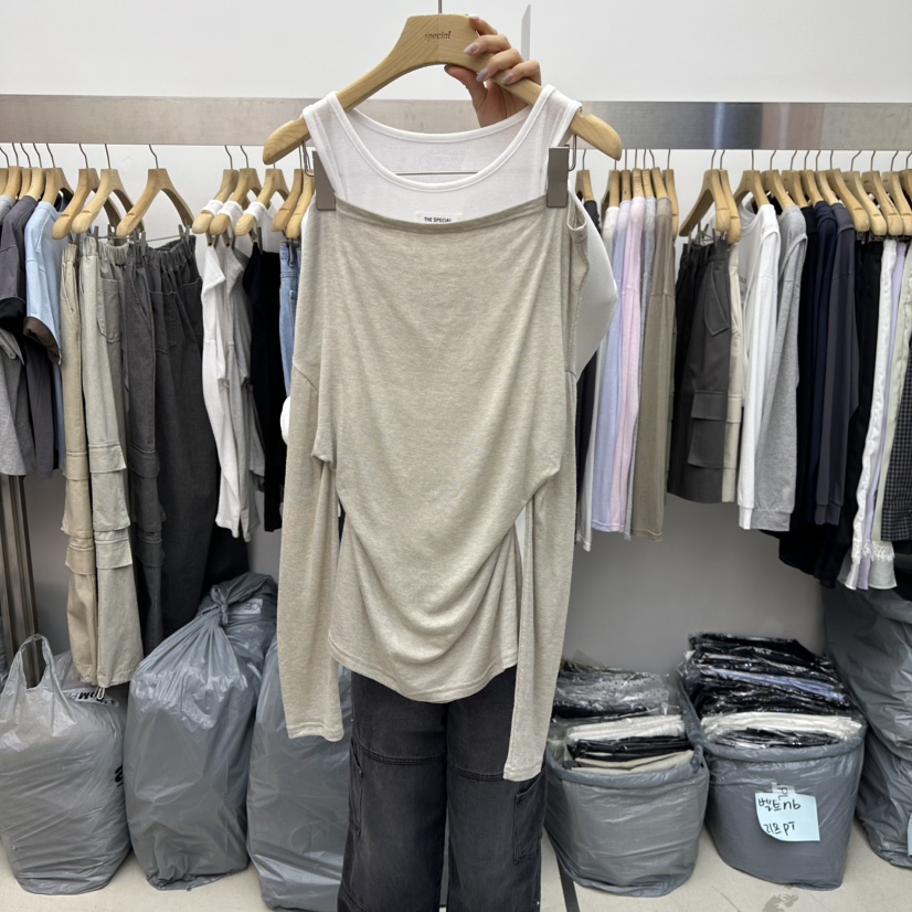 SPECIAL東大門直郵女士新款休閑熱賣人氣推薦真品長袖T恤SPECIAL長袖T恤圖色1
