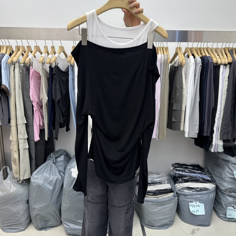 SPECIAL東大門直郵女士新款休閑熱賣人氣推薦真品長袖T恤SPECIAL長袖T恤圖色5黑色