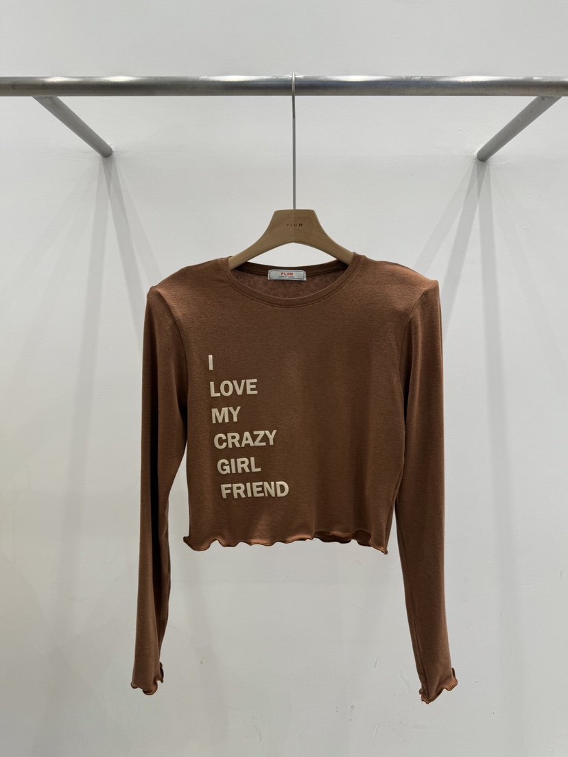 PLUM-Q/IFYOUSAYSO韓國代購女裝新品職業人氣熱賣長袖T恤PLUM-Q/IFYOUSAYSO長袖T恤圖色3