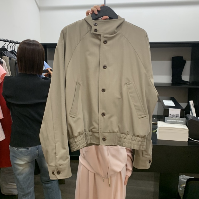 UNANSWERED-MYSTERY/FIFO韓國直郵女裝新品真品夾克羊毛高領UNANSWERED-MYSTERY/FIFO夾克圖色1