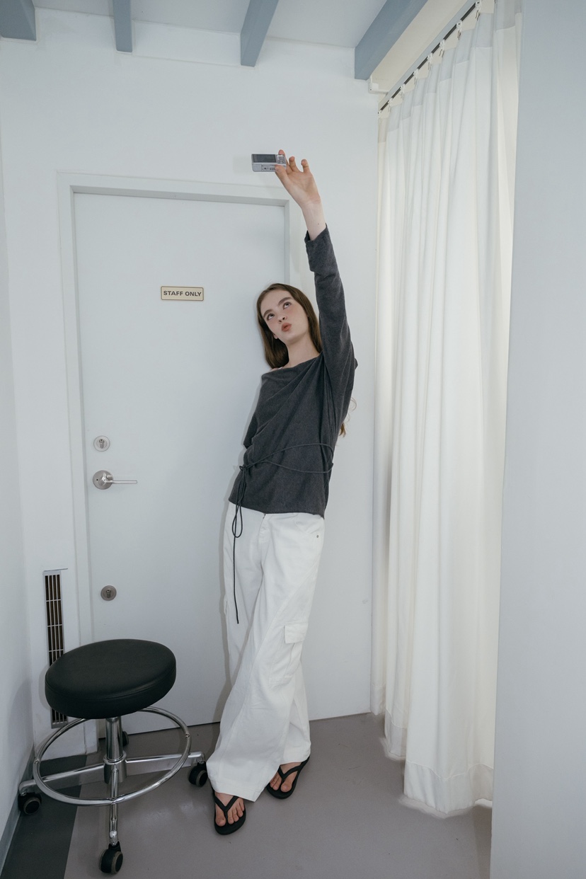 UNBOUND東大門直郵女裝新款推薦真品人氣職業針織衫含腰繩UNBOUND針織衫