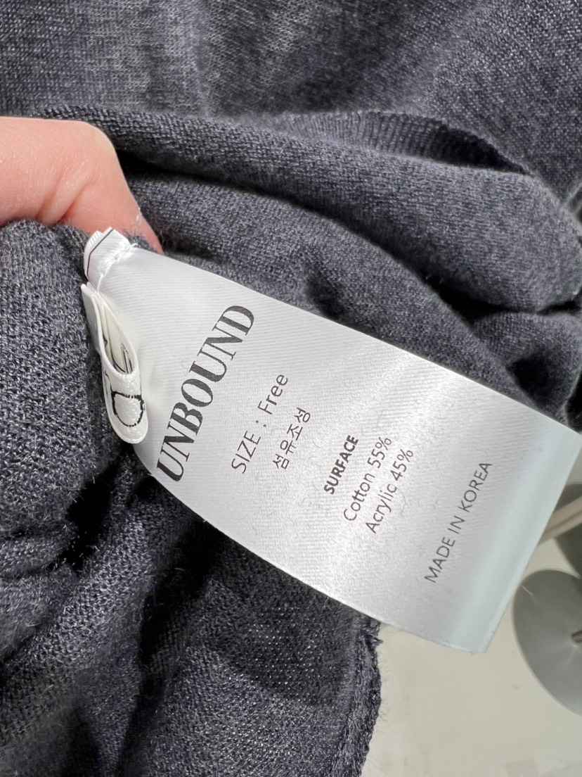 UNBOUND東大門直郵女裝新款推薦真品人氣職業針織衫含腰繩UNBOUND針織衫