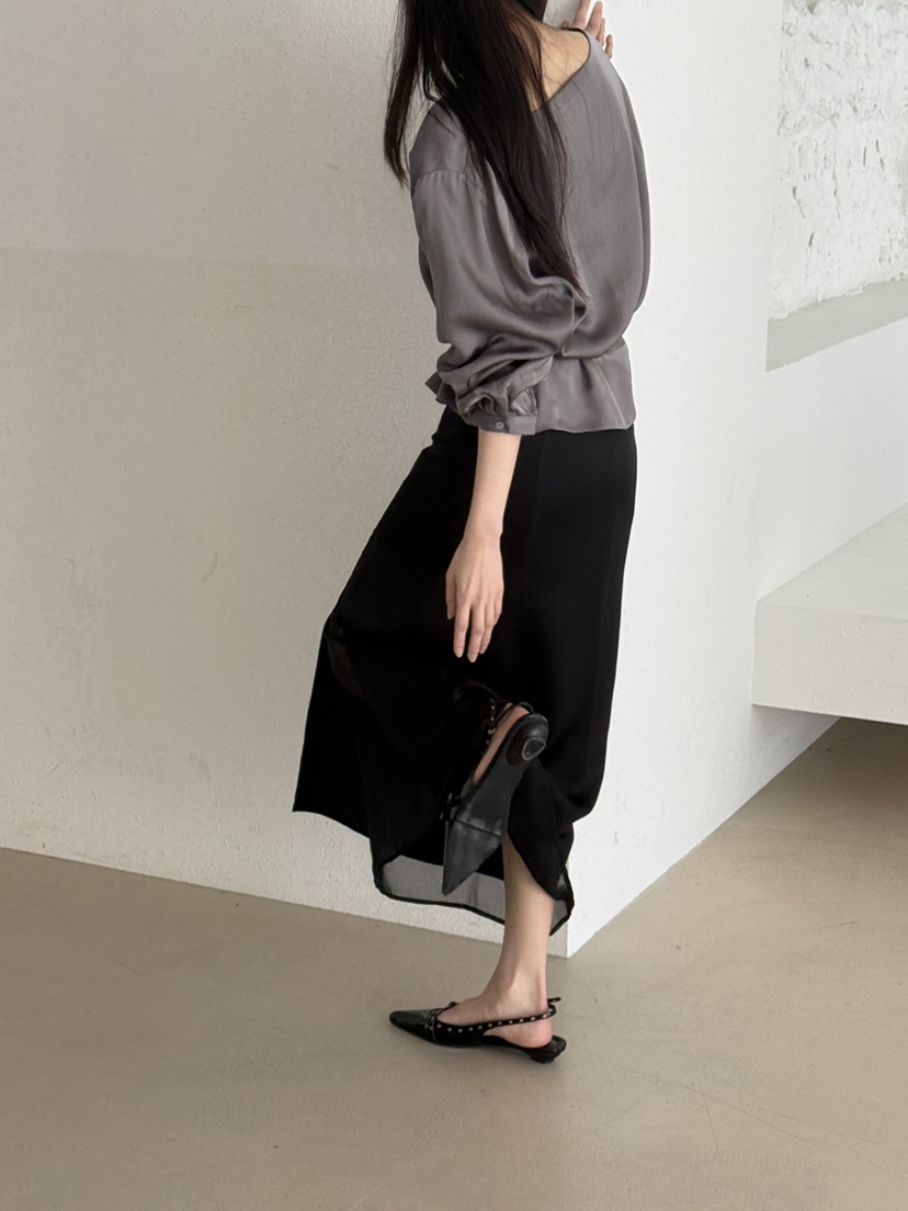 LE AVE東大門代購女裝新款人氣休閑26春夏襯衫蕾絲衫含腰帶LE AVE襯衫/蕾絲衫